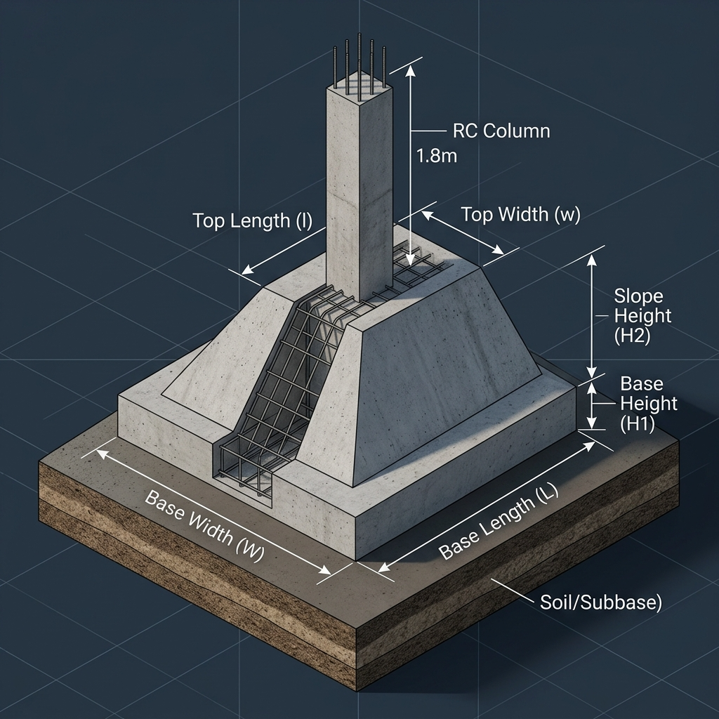 घरको फुटिङमा कति कंक्रीट चाहिन्छ