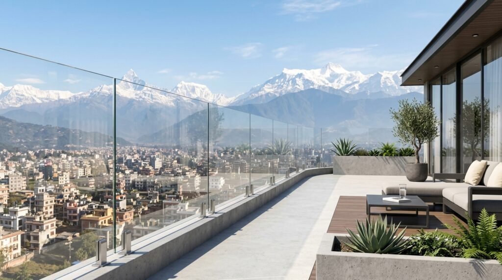 Best Railing Materials in Nepal Glass Railing